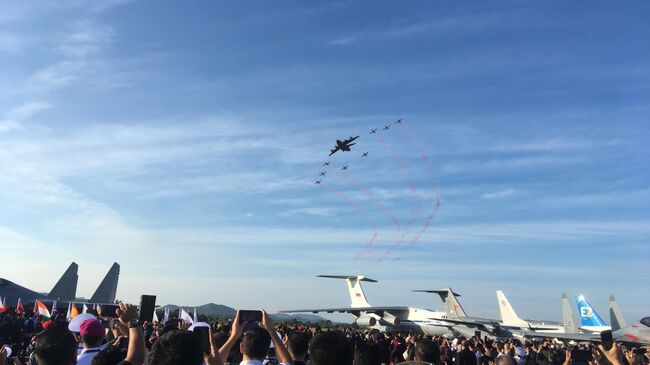 Открытие 15-й выставки авиационной и военно-морской техники LIMA-2019 в Малайзии. 26 марта 2019