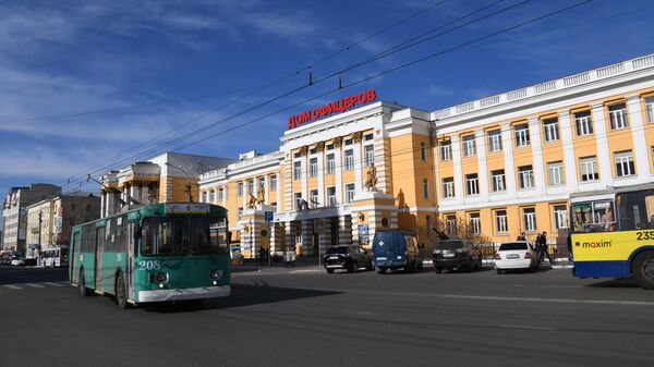 Здание военно-исторического центра Дом офицеров Забайкальского края в Чите