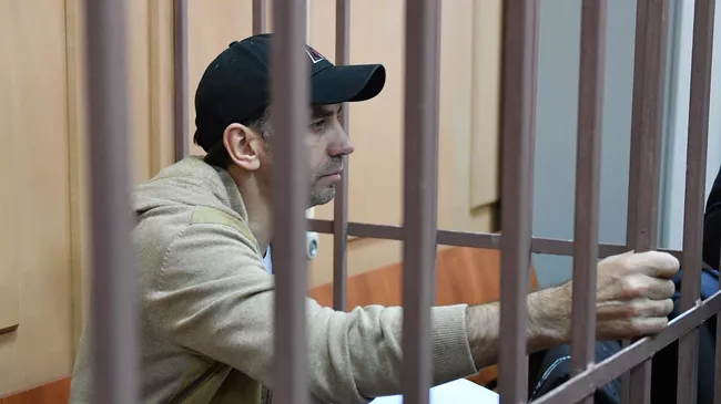 Бывший министр РФ по связям с Открытым правительством Михаил Абызов в Басманном суде Москвы. 27 марта 2019