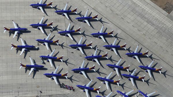 Самолеты Boeing 737 MAX авиакомпании Southwest Airlines в аэропорту Южной Калифорнии 