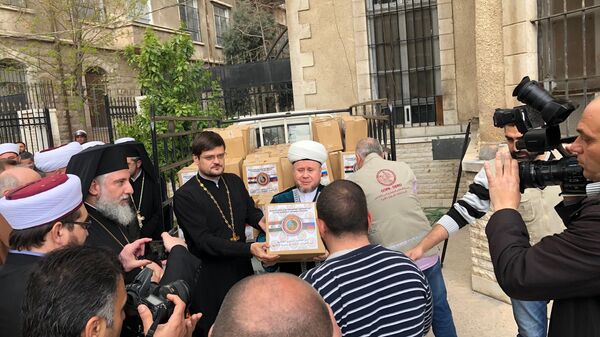 В Дамаске российские христиане и мусульмане раздали гумпомощь нуждающимся