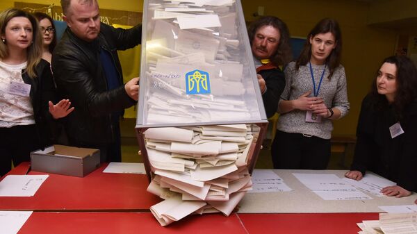 Подсчет бюллетеней на избирательных участках во Львове. 31 марта 2019