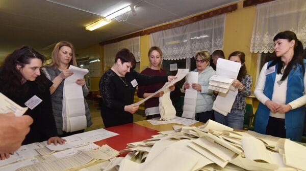 Подсчет бюллетеней на избирательных участках во Львове. 31 марта 2019