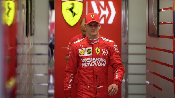 Мик Шумахер на тестах в Бахрейне в составе команды Феррари