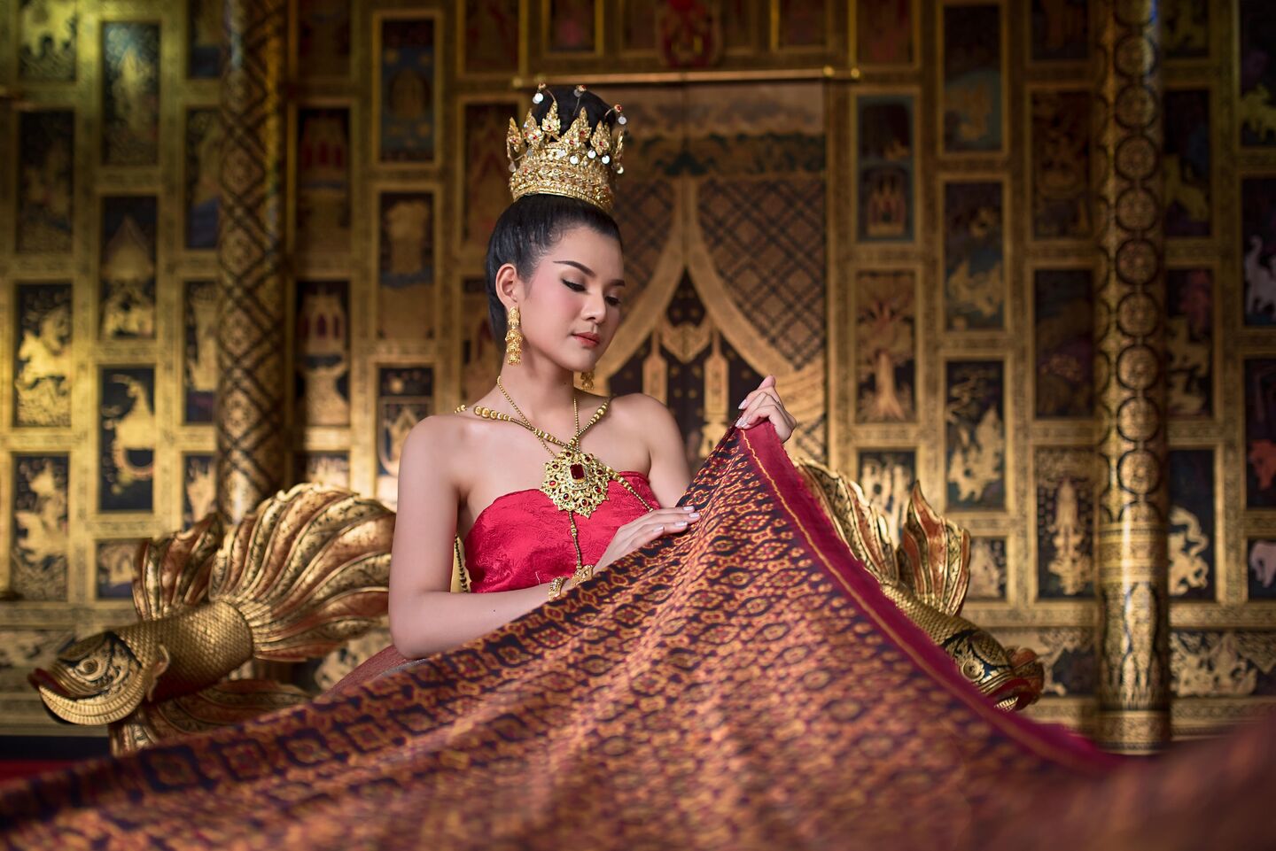 Pin on Thai traditional costume