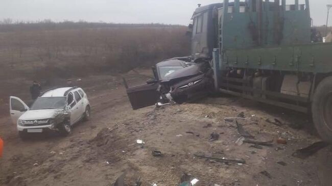  ДТП на трассе Сызрань-Саратов-Волгоград в Дубовском районе Волгоградской области. 3 апреля 2019