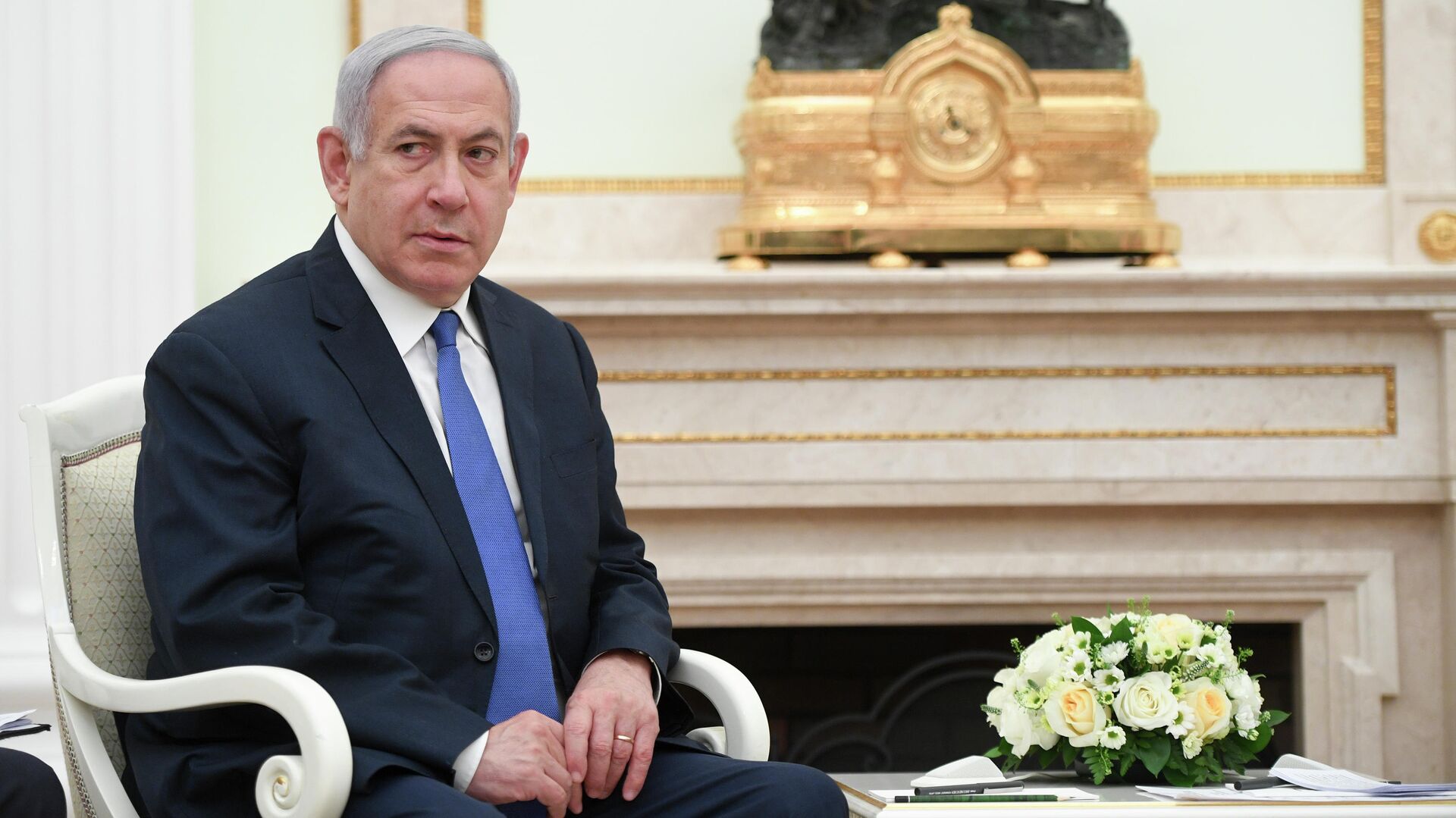 Премьер-министр Израиля Биньямин Нетаньяху во время встречи с президентом РФ Владимиром Путиным. 4 апреля 2019  - РИА Новости, 1920, 12.01.2020