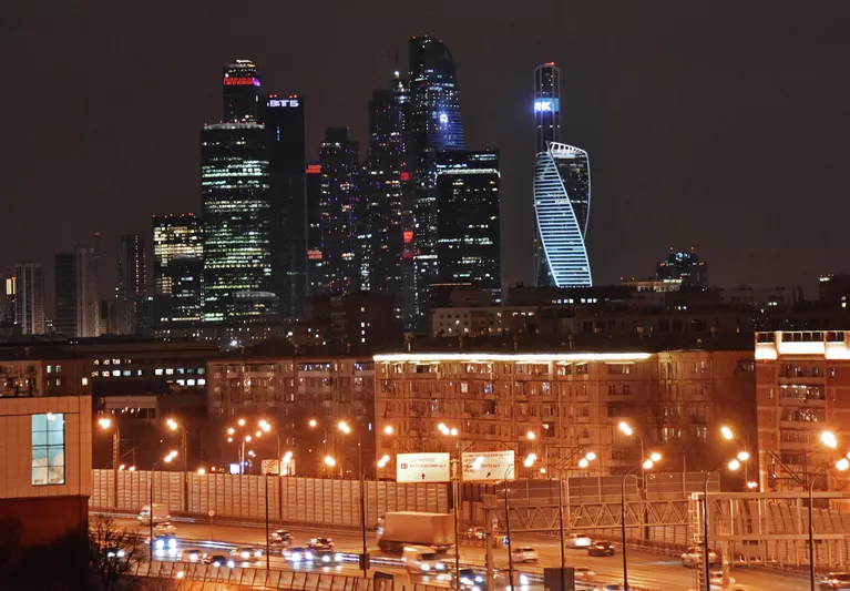 Небоскребы делового центра Москва-сити Небоскребы делового центра Москва-сити