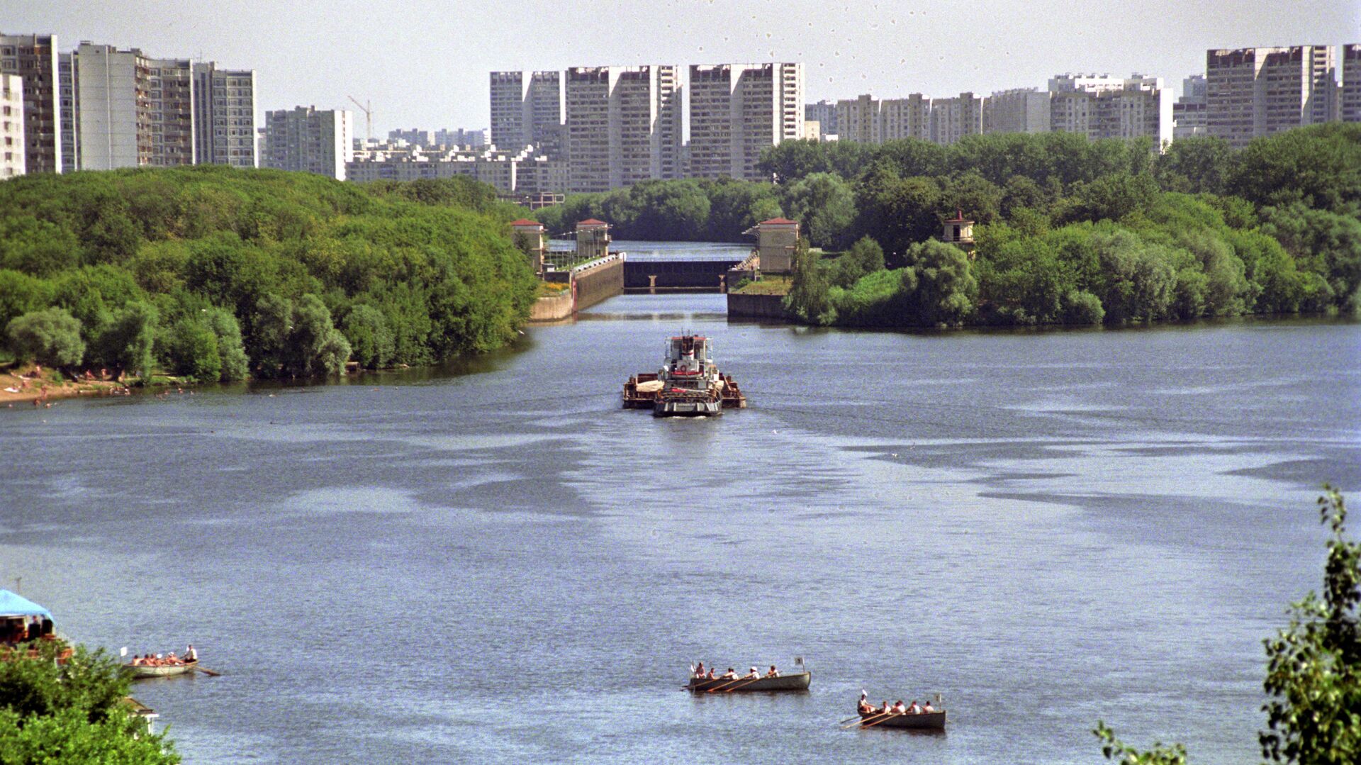Москва-река в районе Капотни - РИА Новости, 1920, 03.07.2019