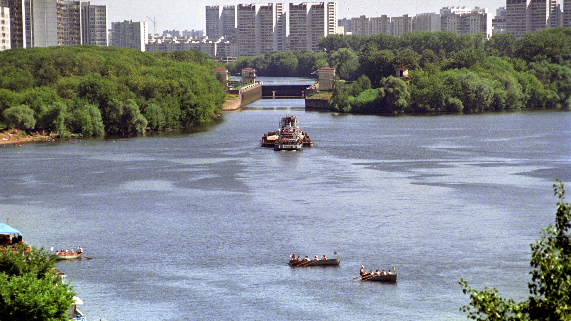 Москва-река в районе Капотни - РИА Новости, 1920, 03.07.2019