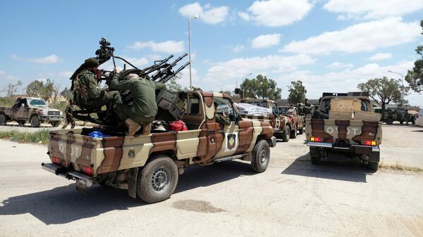 Военнослужащие Ливийской национальной армии под командованием Халифы Хафтара 