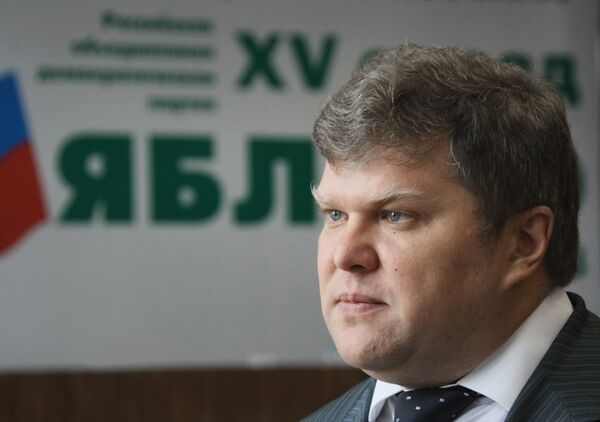 Лидер политической партии Яблоко Сергей Митрохин