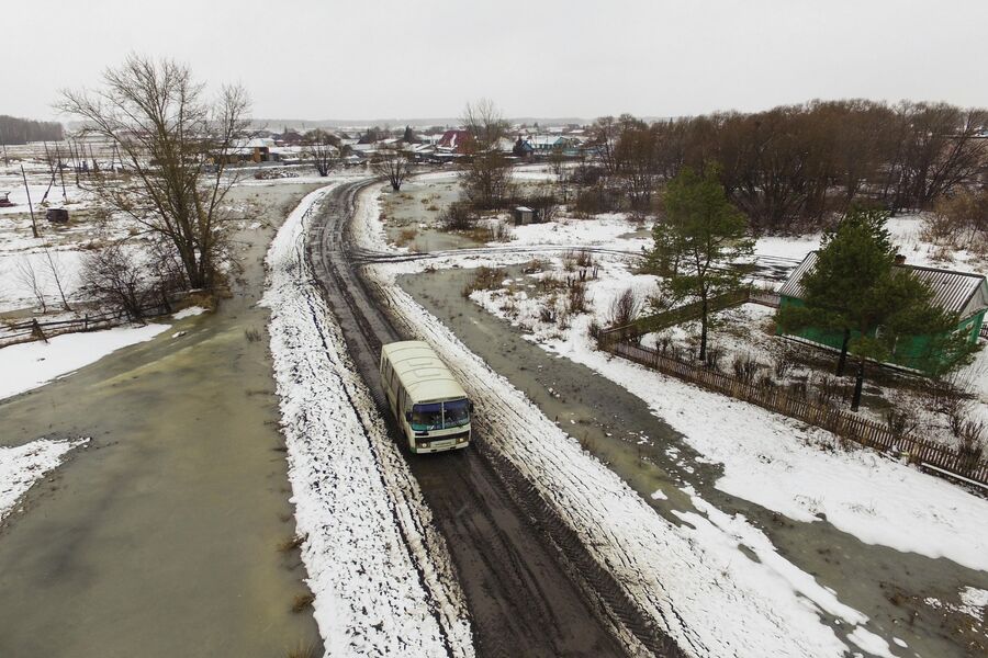 Деревня Аполлоновка в Омской области