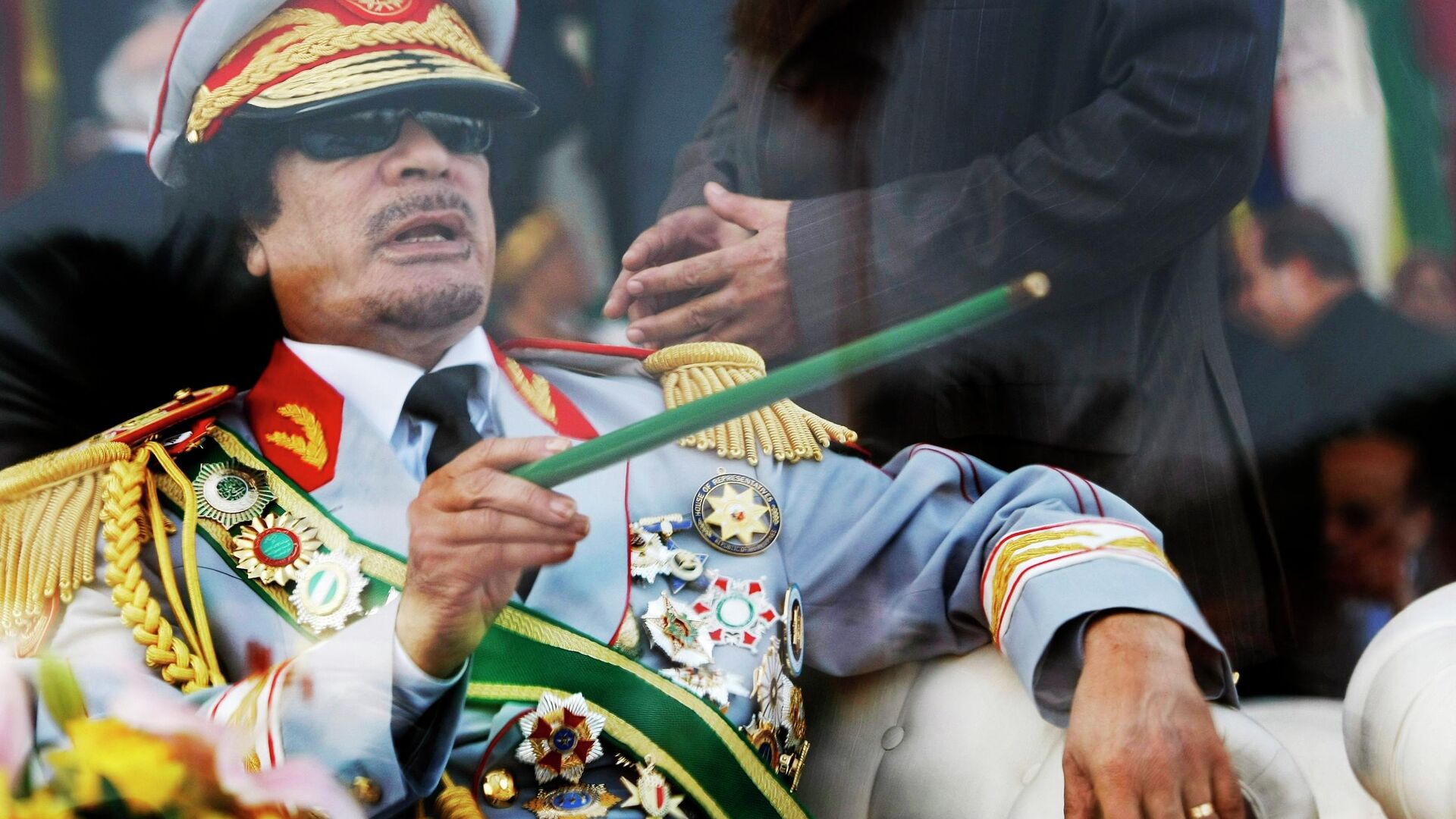 Ливийский лидер Муаммар Каддафи - РИА Новости, 1920, 19.03.2021