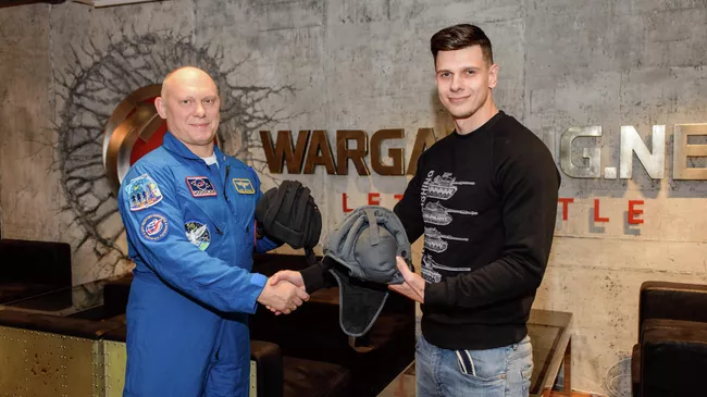 Игроков World of Tanks поздравили с Днем космонавтики прямо с борта МКС