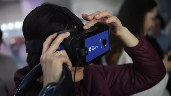 РИА Новости презентовало в Зарядье историю-реконструкцию в формате VR Валерка встречает Гагарина. 14 апреля 2019