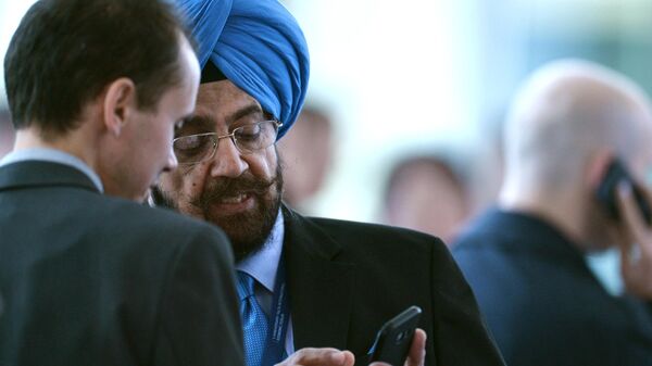 Сопредседатель генерального совета Ассамблеи народов Евразии Далбир Сингх (Индия) во время Ялтинского международного экономического форума