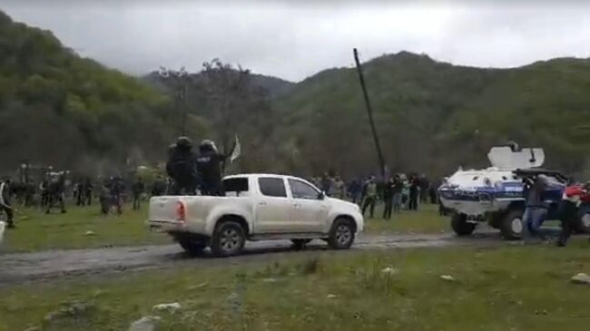 Видео столкновений в Панкисском ущелье