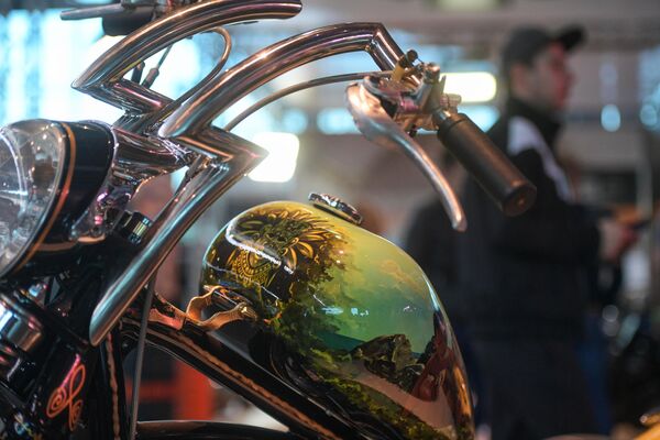 Мотоцикл, представленный на Международном мотосалоне IMIS в Санкт-Петербурге