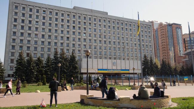 Здание центральной избирательной комиссии Украины в Киеве