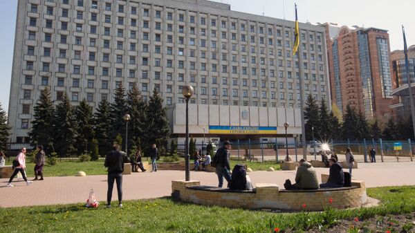 Здание центральной избирательной комиссии Украины в Киеве