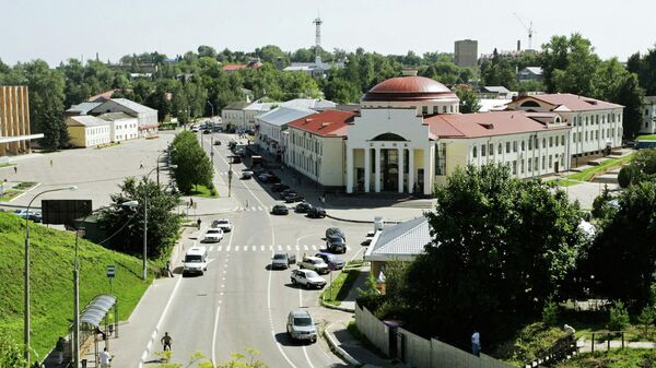 В центре города Волоколамска