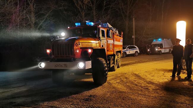 Ликвидация пожара на полигоне ТБО Сабурово