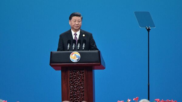 Си Цзиньпин выступает на форуме Один пояс - один путь 26 апреля 2019 года 
