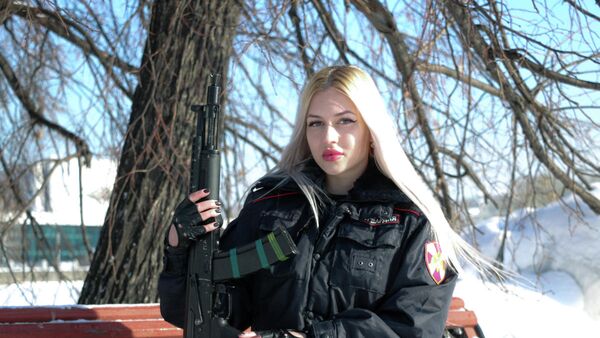 Победительница первого всероссийского ведомственного фотоконкурса Краса Росгвардии прапорщик полиции Анна Храмцова 