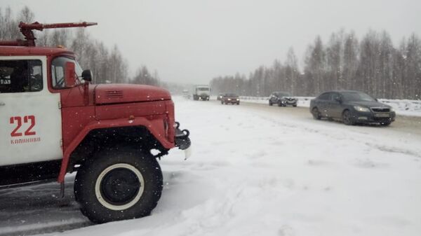 Снегопад в Свердловской области