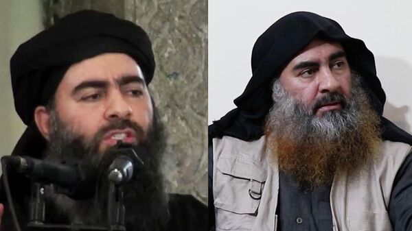 Лидер Исламского государства* Абу Бакр аль-Багдади в 2014 и в 2019 