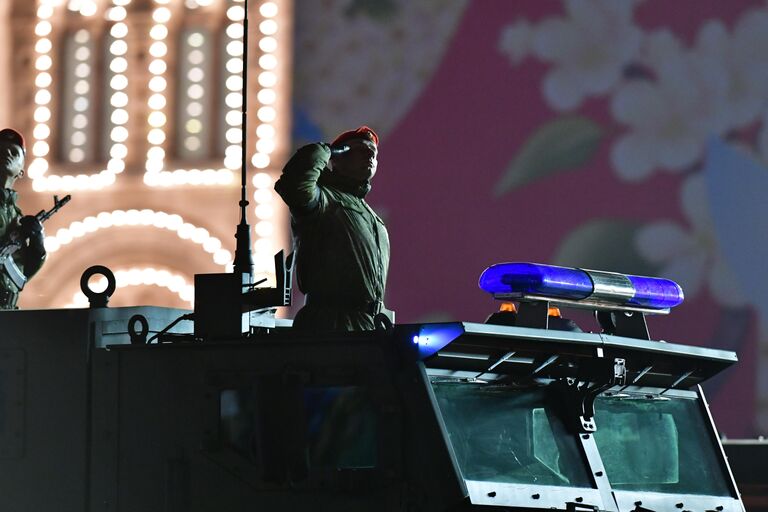 Бронеавтомобиль Тайфун-К на репетиции военного парада на Красной площади 