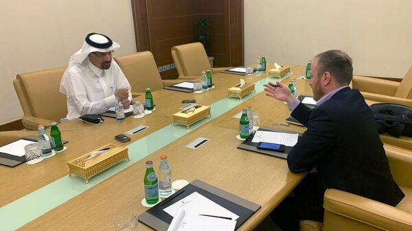 Министр энергетики Саудовской Аравии Халид аль-Фалих во время интервью