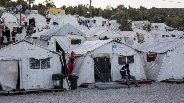 Лагерь беженцев Мориа в Греции
