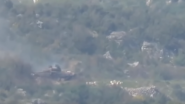 В Сети появилось видео попадания ракеты в сирийский танк