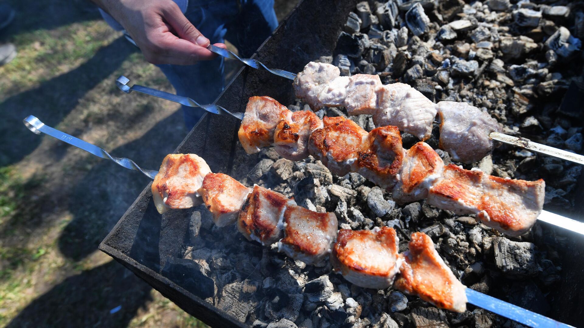 Штраф за разведение костра в городе на мангале. Фрост за шашлык. Тема мясо.