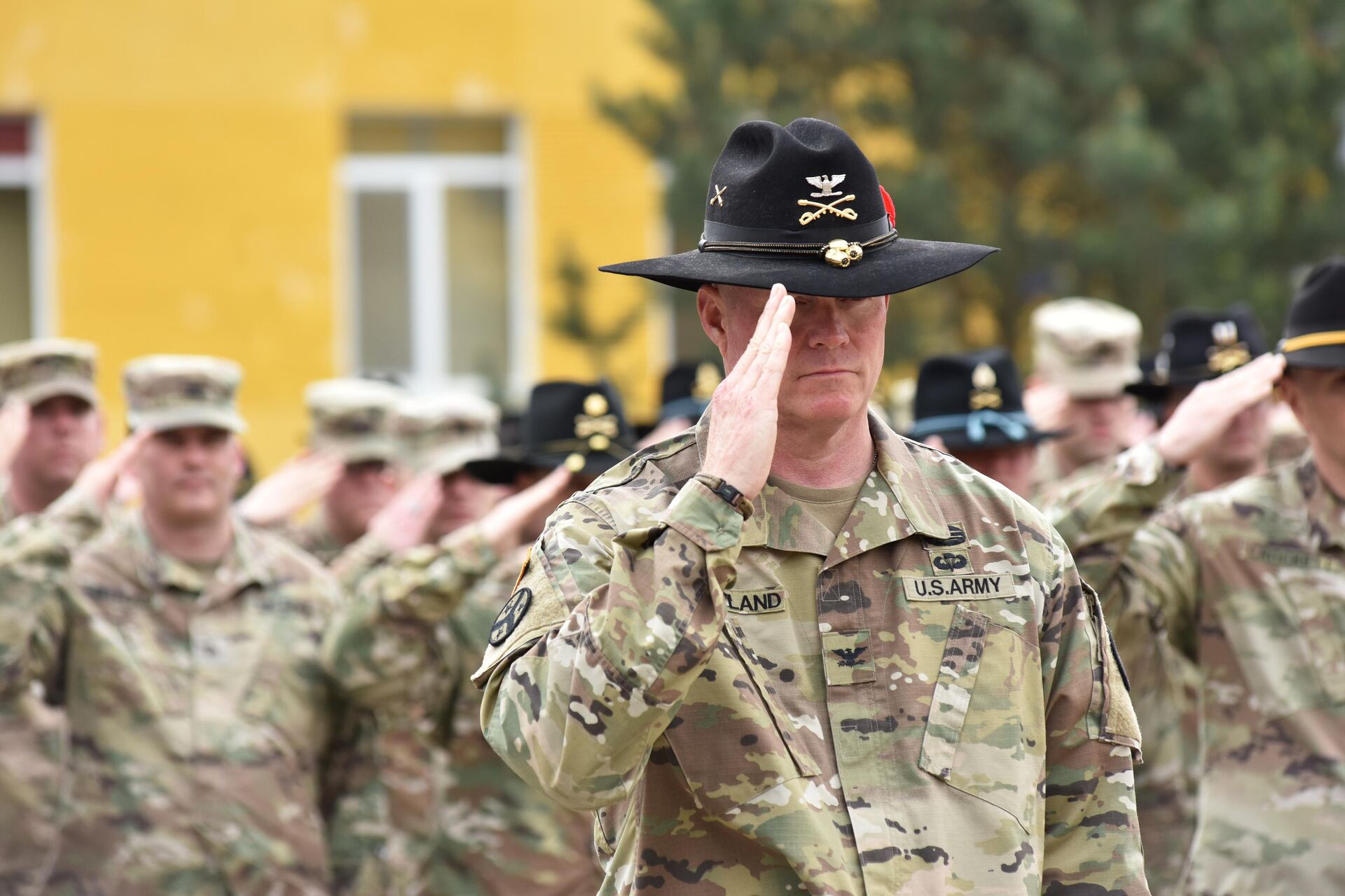 Американские военнослужащие во время ротации подразделений по подготовке военнослужащих Украины - РИА Новости, 1920, 09.12.2021