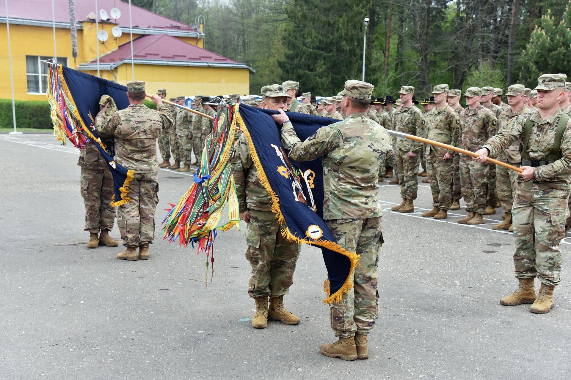 Американские военнослужащие во время ротации подразделений по подготовке военнослужащих Украины - РИА Новости, 1920, 12.03.2024