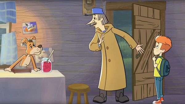 Кадр из 14-й серии Доброе Молоко мультфильма Простоквашино
