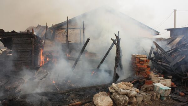 Пожар в селе Ракитное под Хабаровском. 4 мая 2019