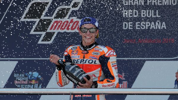 Испанец Марк Маркес из команды Repsol Honda Испанец Марк Маркес из команды Repsol Honda