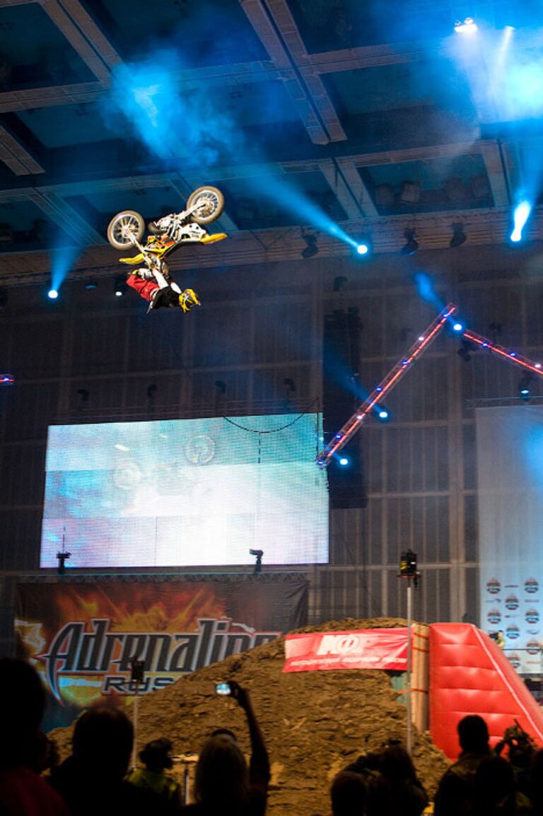 Fmx шоу на крытой арене спорткомплекса Олимпийский