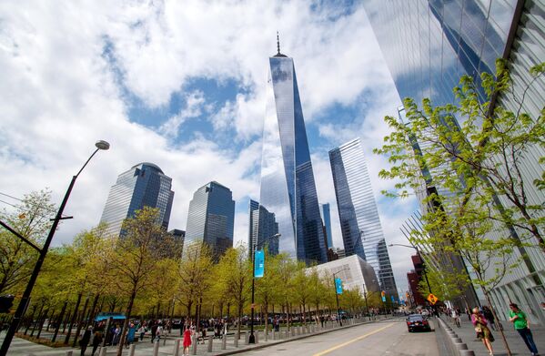 Здание World Trade Centre (Всемирный торговый центр) в Нью-Йорке