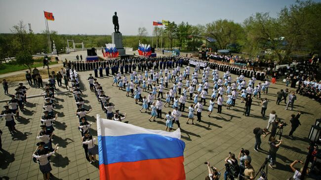 Акция Вальс Победы в Оренбурге