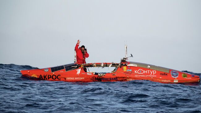 Фёдор Конюхов возле острова Диего-Рамирес