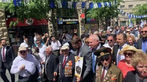 В рамках праздничных мероприятиях, приуроченных к 74-ой годовщине победы в Великой Отечественной войне, в  Иерусалиме на главной улице Яффо состоялось торжественное шествие Марш Победы. 14 мая 2019