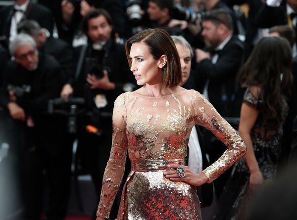 Испанская актриса Ниевес Альварес на красной дорожке церемонии открытия 72-го Каннского международного кинофестиваля