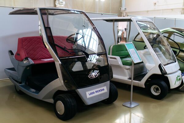 Концепт электрокара Lada Рикша в музее прототипов АвтоВАЗ в Тольятти