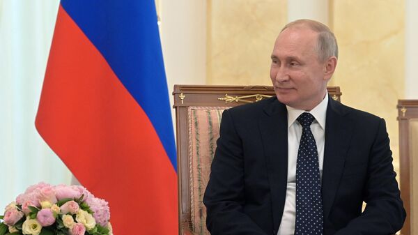 Президент РФ Владимир Путин во время встречи с федеральным президентом Австрийской Республики Александром Ван дер Белленом
