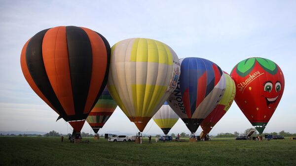 Воздушные шары на фестивале в Краснодарском крае